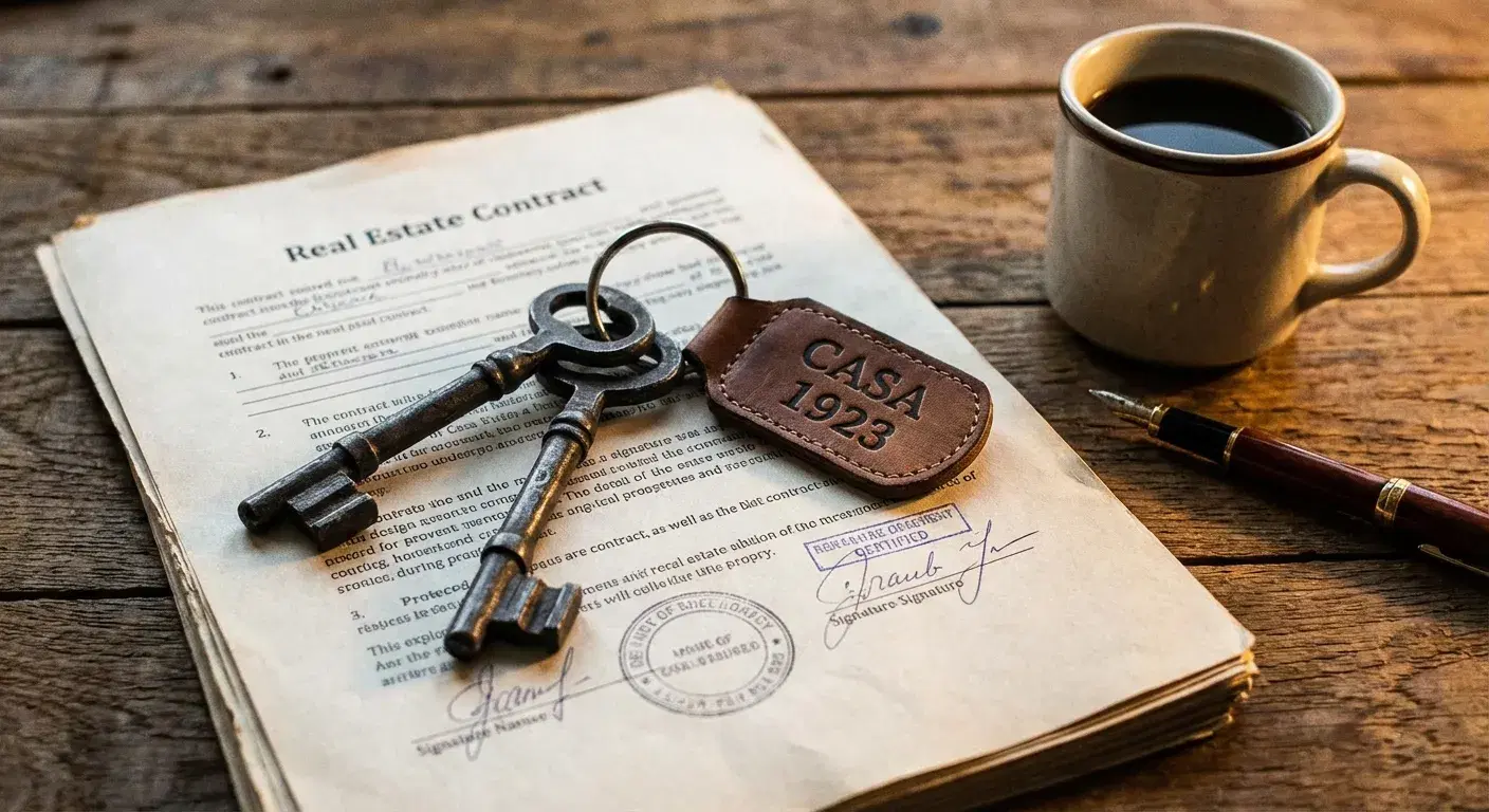 Contrato de arrendamiento y llaves tradicionales