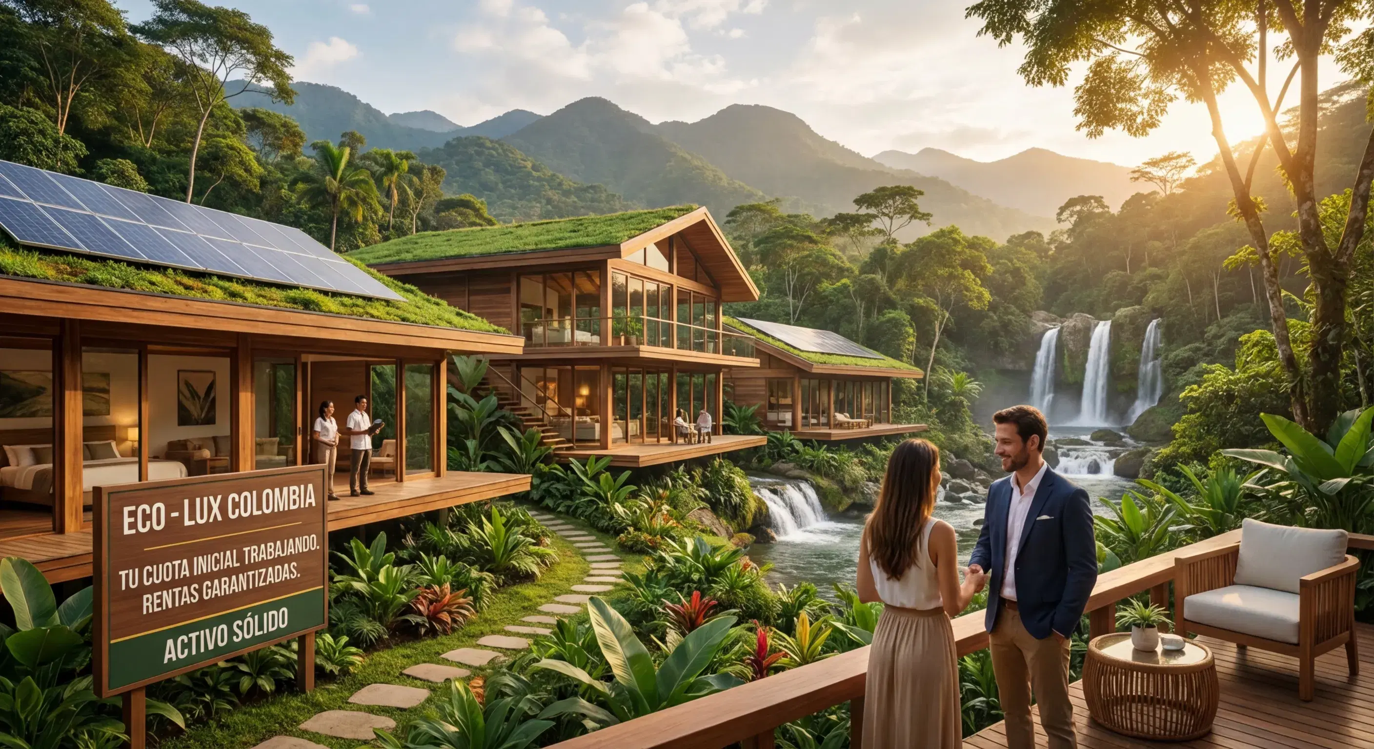 Impresionante resort ecoturístico generando ingresos comerciales por alquiler
